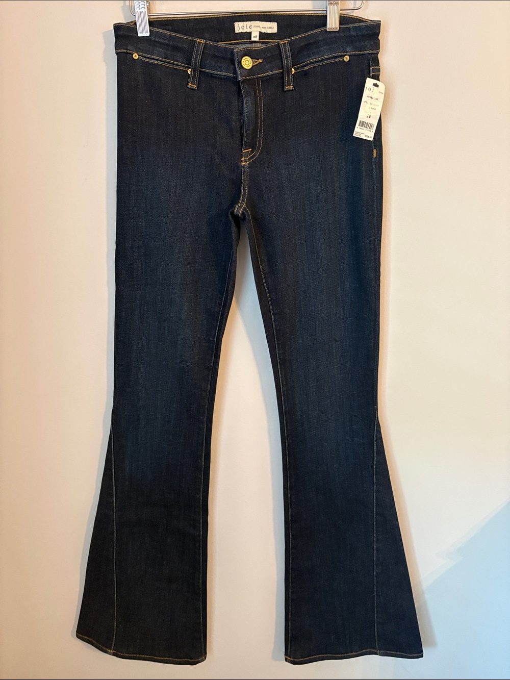 Joie Mid Rise Flare Denim Jeans Size 28 Dark Wash NWT